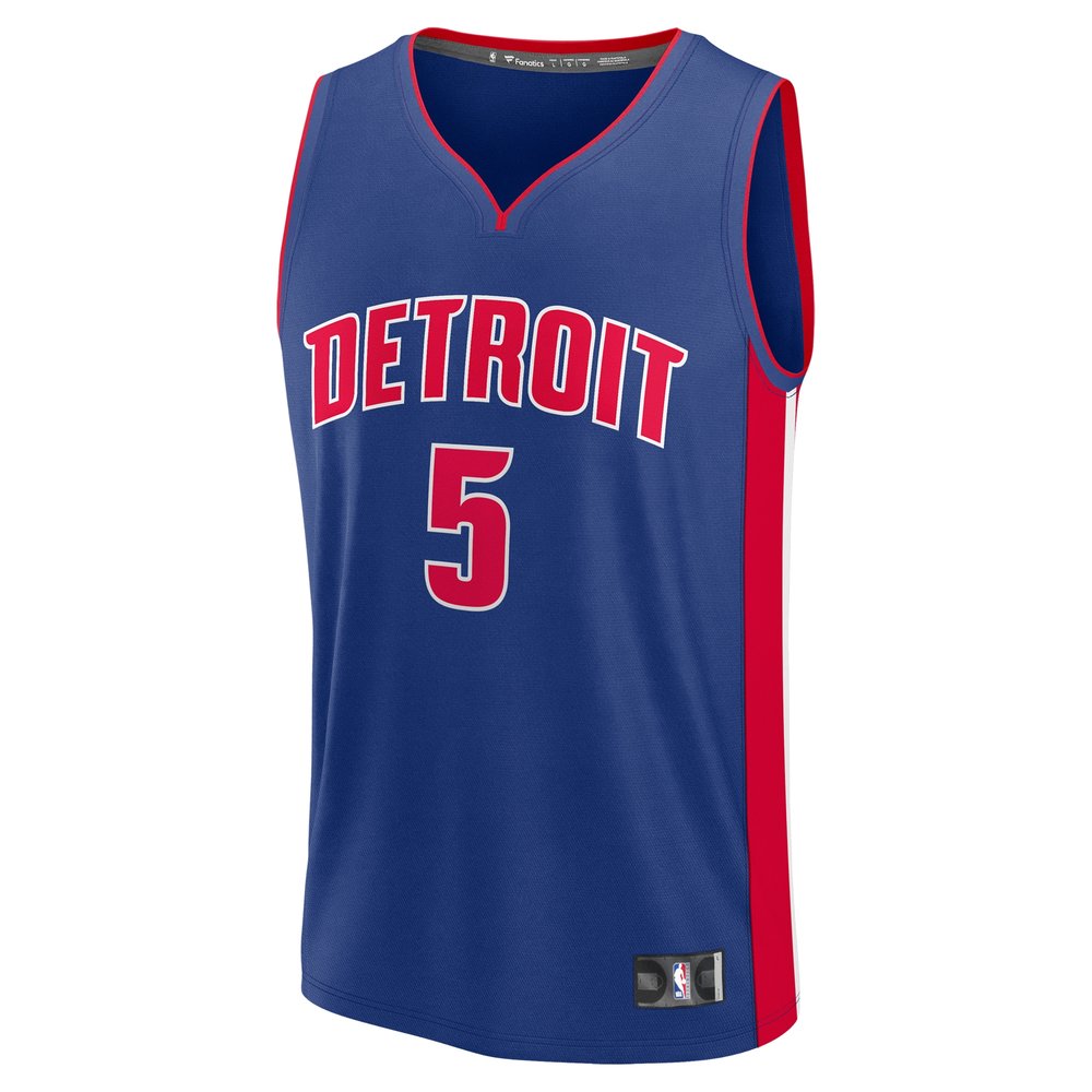 Youth Detroit Pistons Ron Holland  Blue 2024 NBA Draft Fast Break Player Jersey - Icon Edition