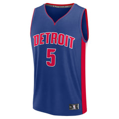 Youth Detroit Pistons Ron Holland  Blue 2024 NBA Draft Fast Break Player Jersey - Icon Edition