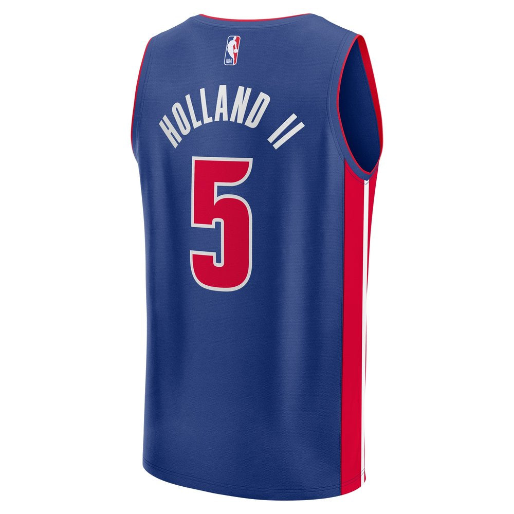 Youth Detroit Pistons Ron Holland  Blue 2024 NBA Draft Fast Break Player Jersey - Icon Edition