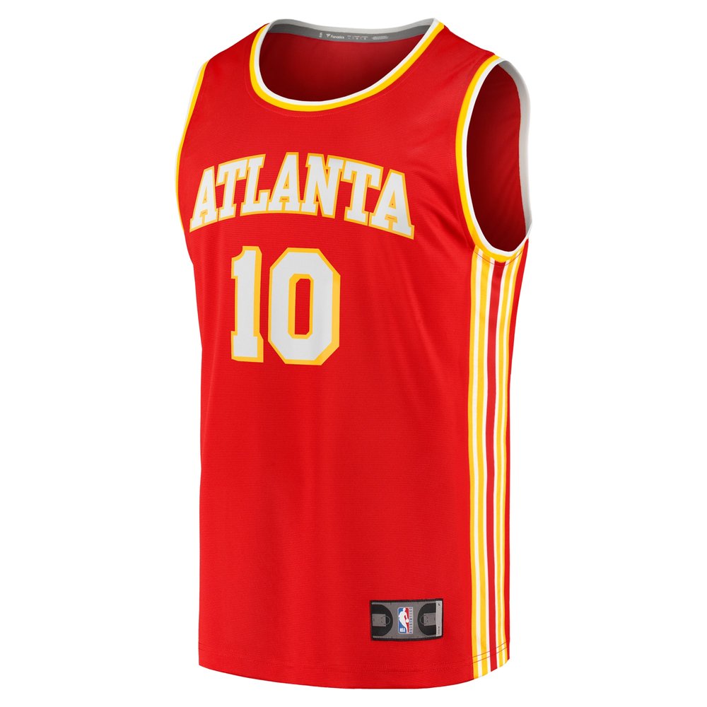 Men's Atlanta Hawks Zaccharie Risacher  Red 2024 NBA Draft Fast Break Player Jersey - Icon Edition