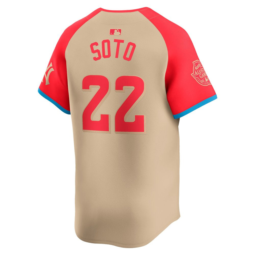 Men's American League Juan Soto Cream 2024 MLB All-Star Game Limited Player Jersey
