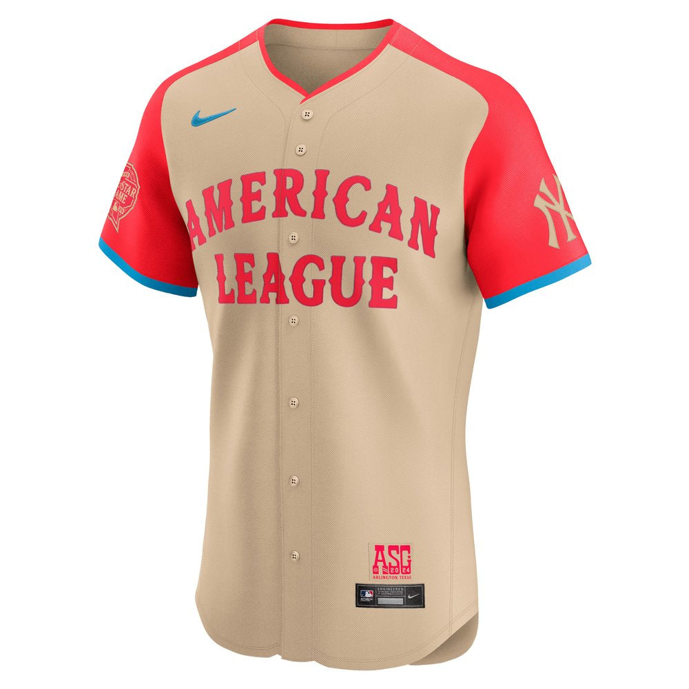 Men's American League Aaron Judge Cream 2024 MLB All-Star Game Elite Player Jersey