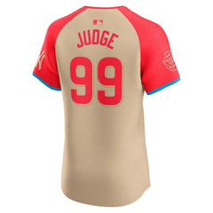 Men's American League Aaron Judge Cream 2024 MLB All-Star Game Elite Player Jersey