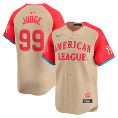Men's American League Aaron Judge Cream 2024 MLB All-Star Game Limited Player Jersey