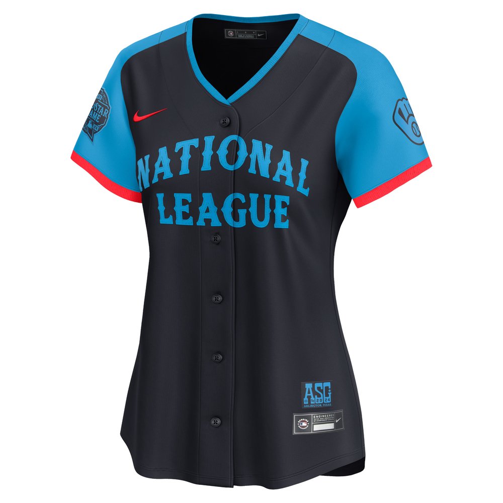 Women's National League Christian Yelich Navy 2024 MLB All-Star Game Limited Player Jersey