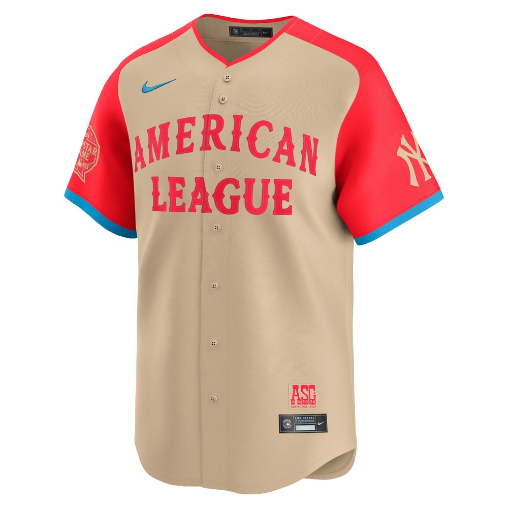 Men's American League Aaron Judge Cream 2024 MLB All-Star Game Limited Player Jersey