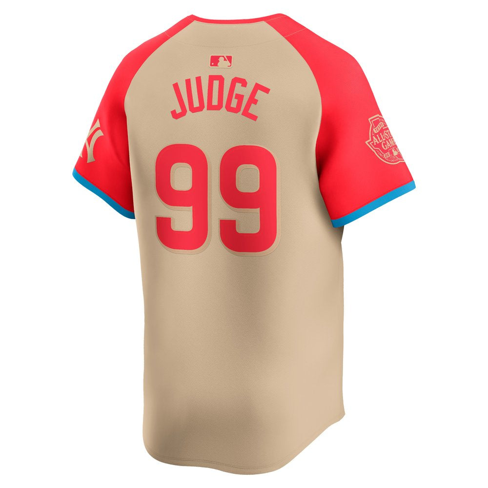 Men's American League Aaron Judge Cream 2024 MLB All-Star Game Limited Player Jersey