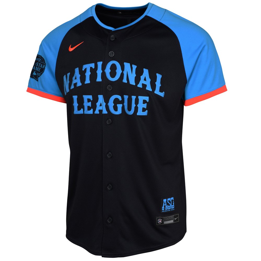Youth National League Navy 2024 MLB All-Star Game Limited Jersey