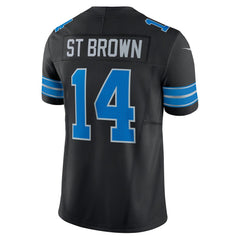 Men's Detroit Lions Amon-Ra St. Brown Black 2nd Alternate Vapor F.U.S.E. Limited Jersey 