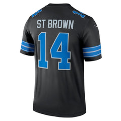 Men's Detroit Lions Amon-Ra St. Brown Black Legend Jersey 