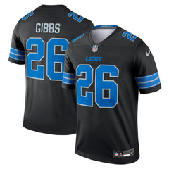 Men's Detroit Lions Jahmyr Gibbs Black Legend Jersey 