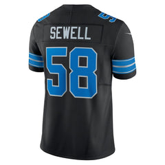 Men's Detroit Lions Penei Sewell Black Vapor F.U.S.E. Alternate Limited Jersey 