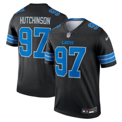 Men's Detroit Lions Aidan Hutchinson Black Legend Jersey 