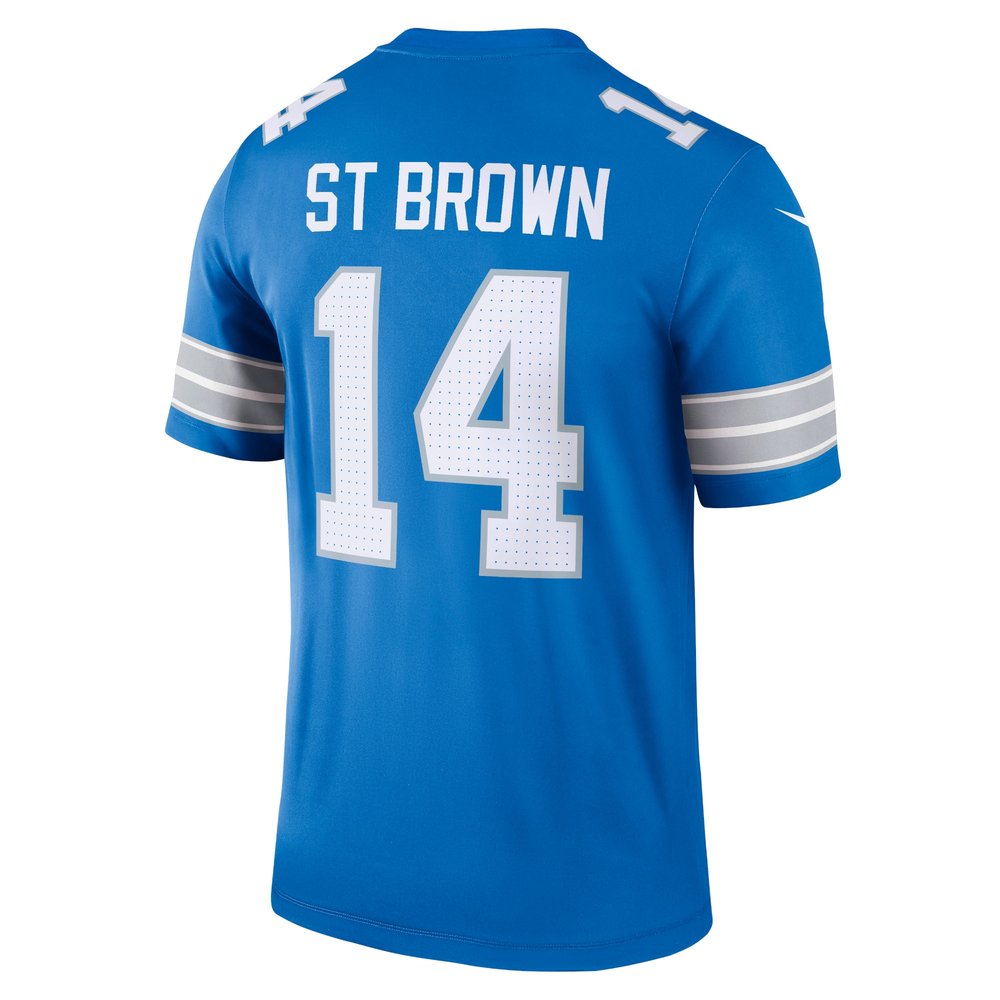 Men's Detroit Lions Amon-Ra St. Brown Blue Legend Jersey 