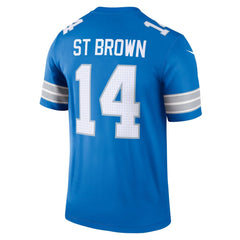 Men's Detroit Lions Amon-Ra St. Brown Blue Legend Jersey 