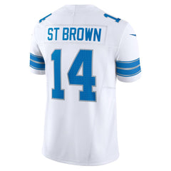 Men's Detroit Lions Amon-Ra St. Brown White Vapor F.U.S.E. Limited Jersey 
