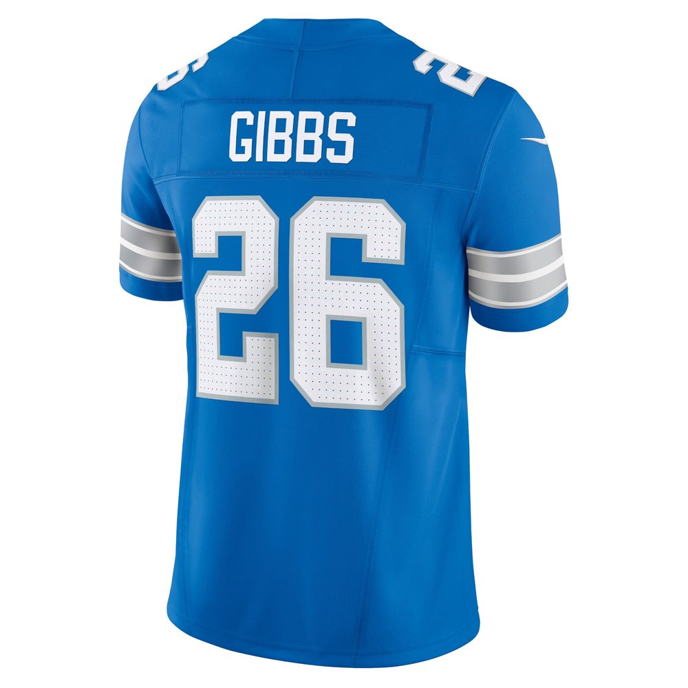 Men's Detroit Lions Jahmyr Gibbs Blue Vapor F.U.S.E. Limited Jersey 