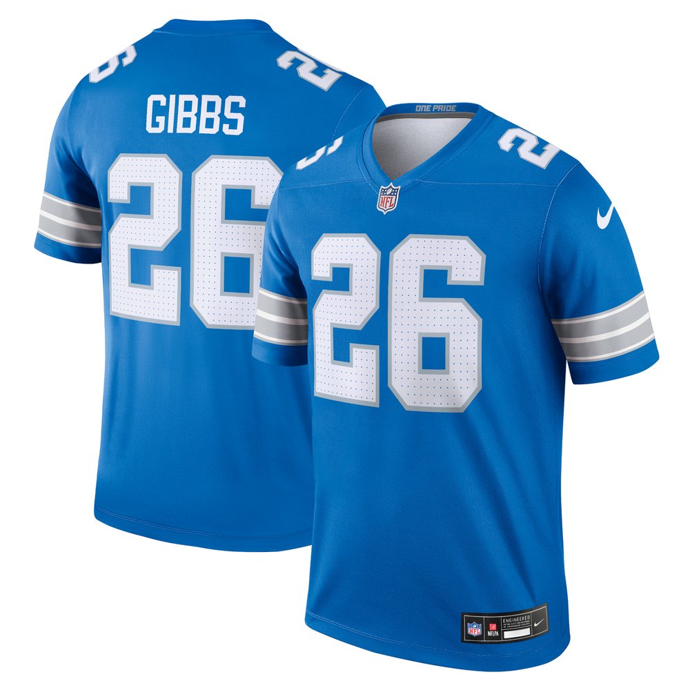 Men's Detroit Lions Jahmyr Gibbs Blue Legend Jersey 