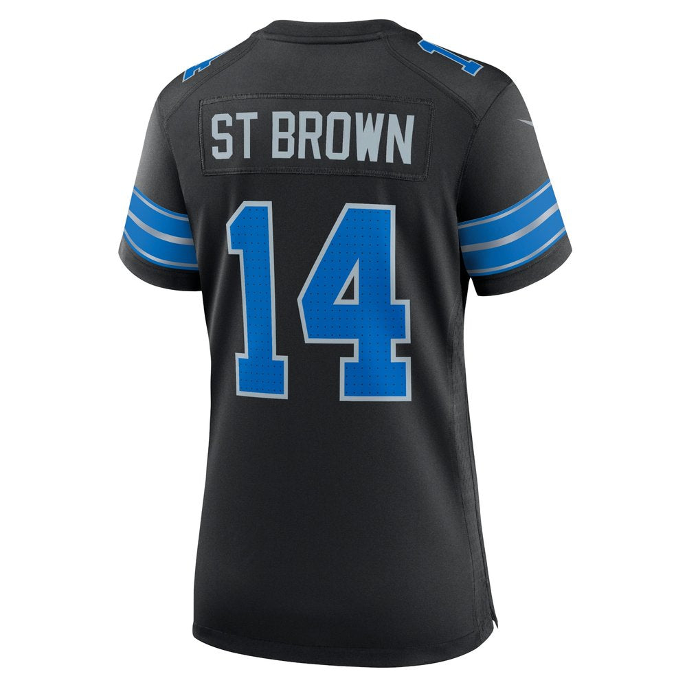 Women's Detroit Lions Amon-Ra St. Brown Black 2nd Alternate Game Jersey 