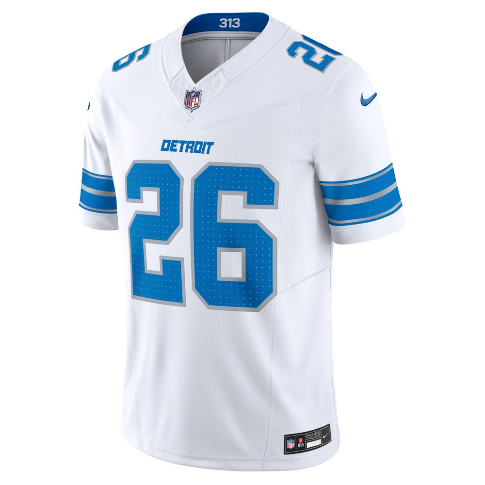 Men's Detroit Lions Jahmyr Gibbs White Vapor F.U.S.E. Limited Jersey 