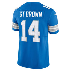 Men's Detroit Lions Amon-Ra St. Brown Blue Vapor F.U.S.E. Limited Jersey 