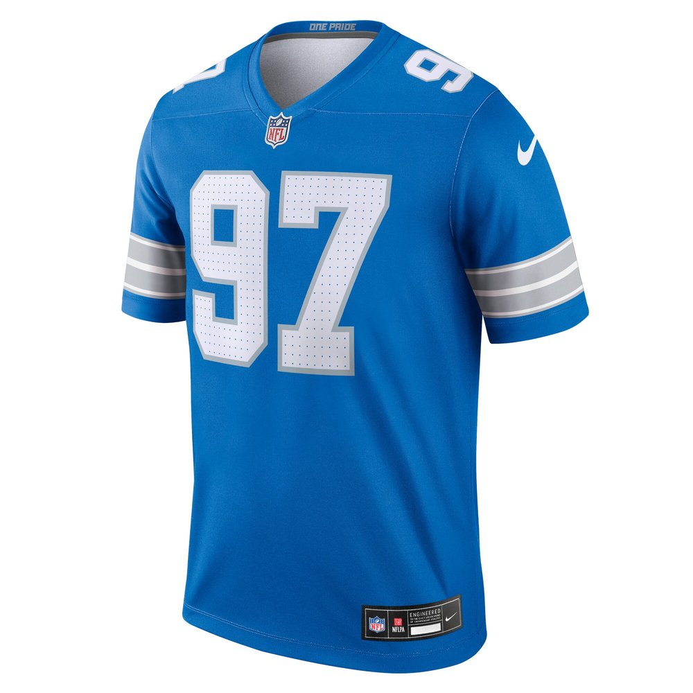 Men's Detroit Lions Aidan Hutchinson Blue Legend Jersey 