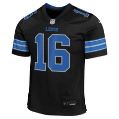 Youth Detroit Lions Jared Goff Black Alternate Player Game Jersey 
