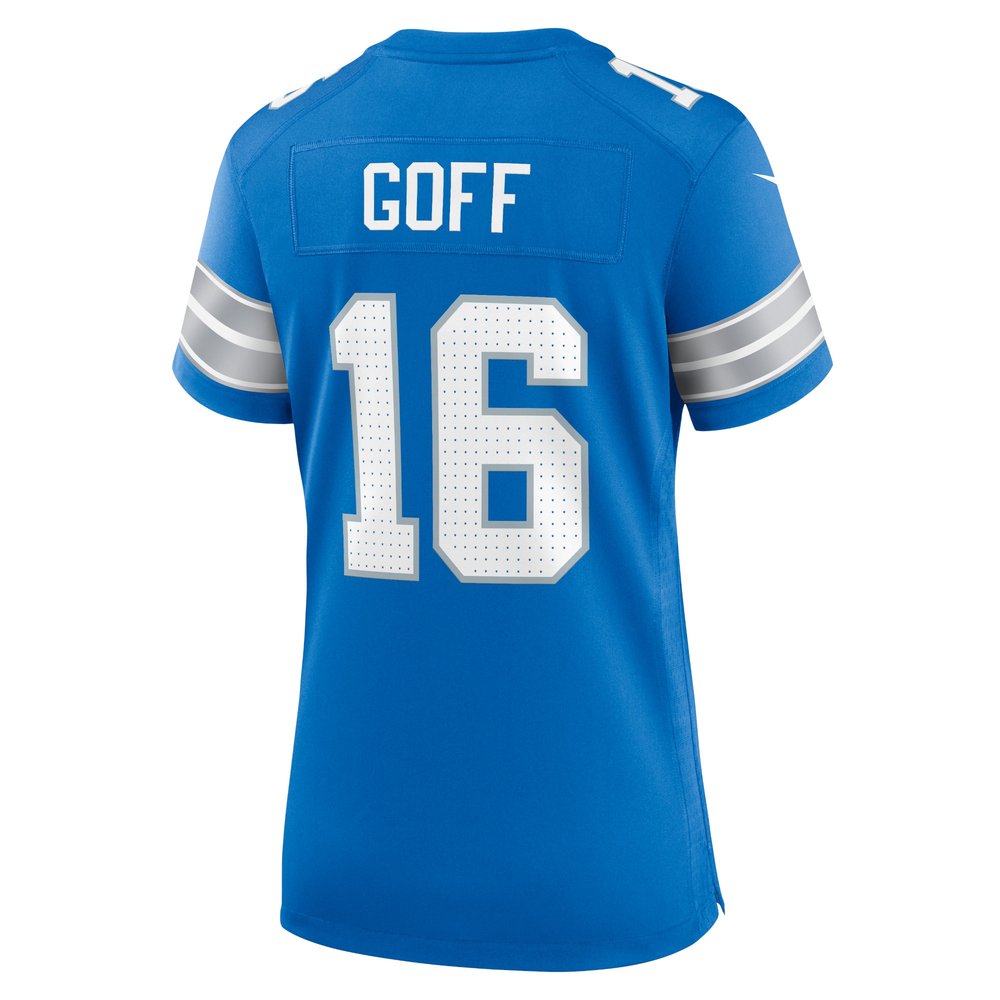 Women's Detroit Lions Jared Goff Blue Game Jersey 