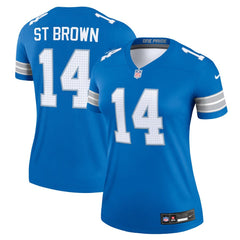 Women's Detroit Lions Amon-Ra St. Brown Blue Legend Jersey 