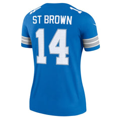 Women's Detroit Lions Amon-Ra St. Brown Blue Legend Jersey 