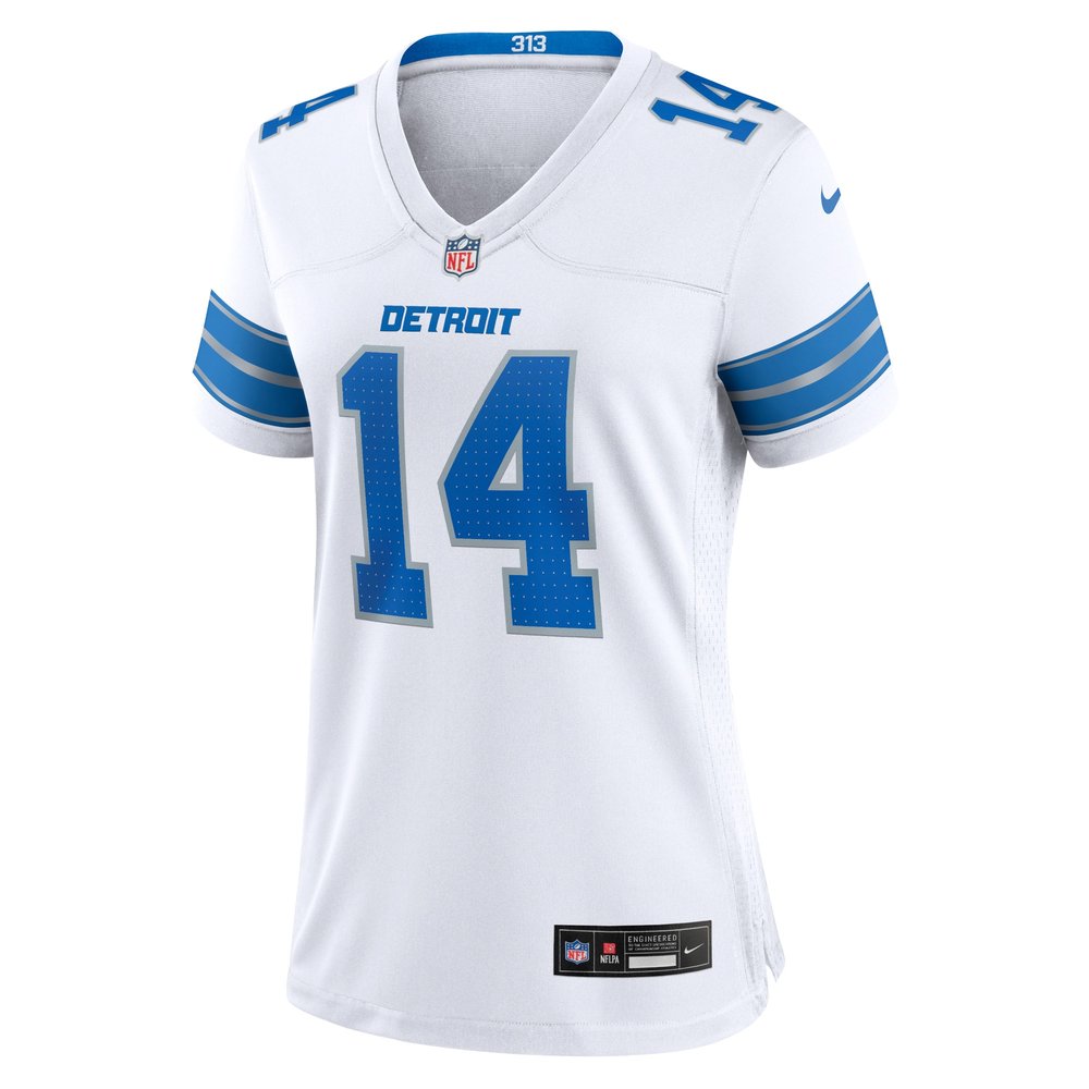 Women's Detroit Lions Amon-Ra St. Brown White White Game Jersey 