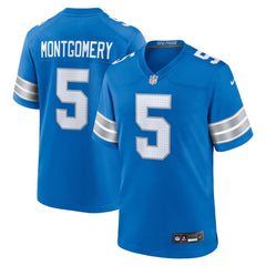 Men's Detroit Lions David Montgomery Blue Game Jersey 