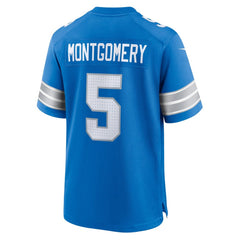 Men's Detroit Lions David Montgomery Blue Game Jersey 
