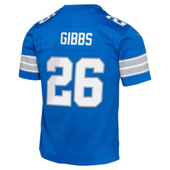 Youth Detroit Lions Jahmyr Gibbs Blue Team Player Game Jersey 