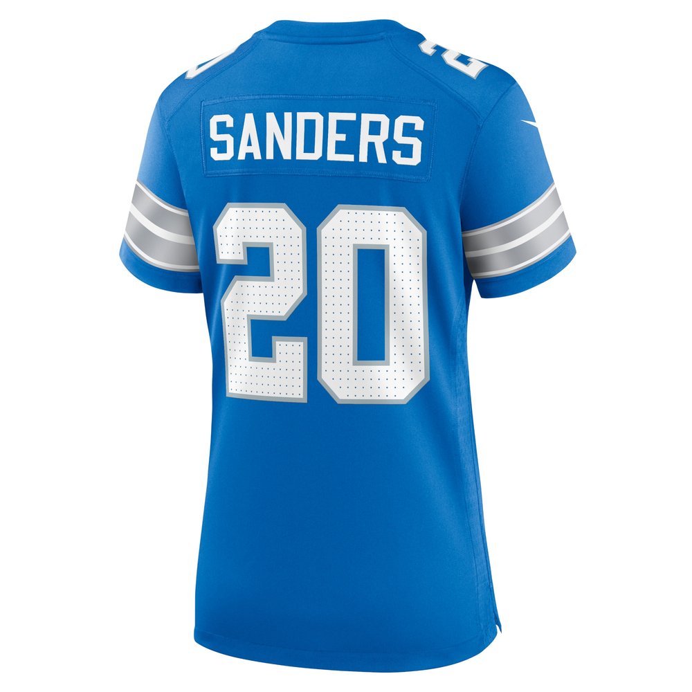 Women's Detroit Lions Barry Sanders Blue Retired Player Game Jersey 