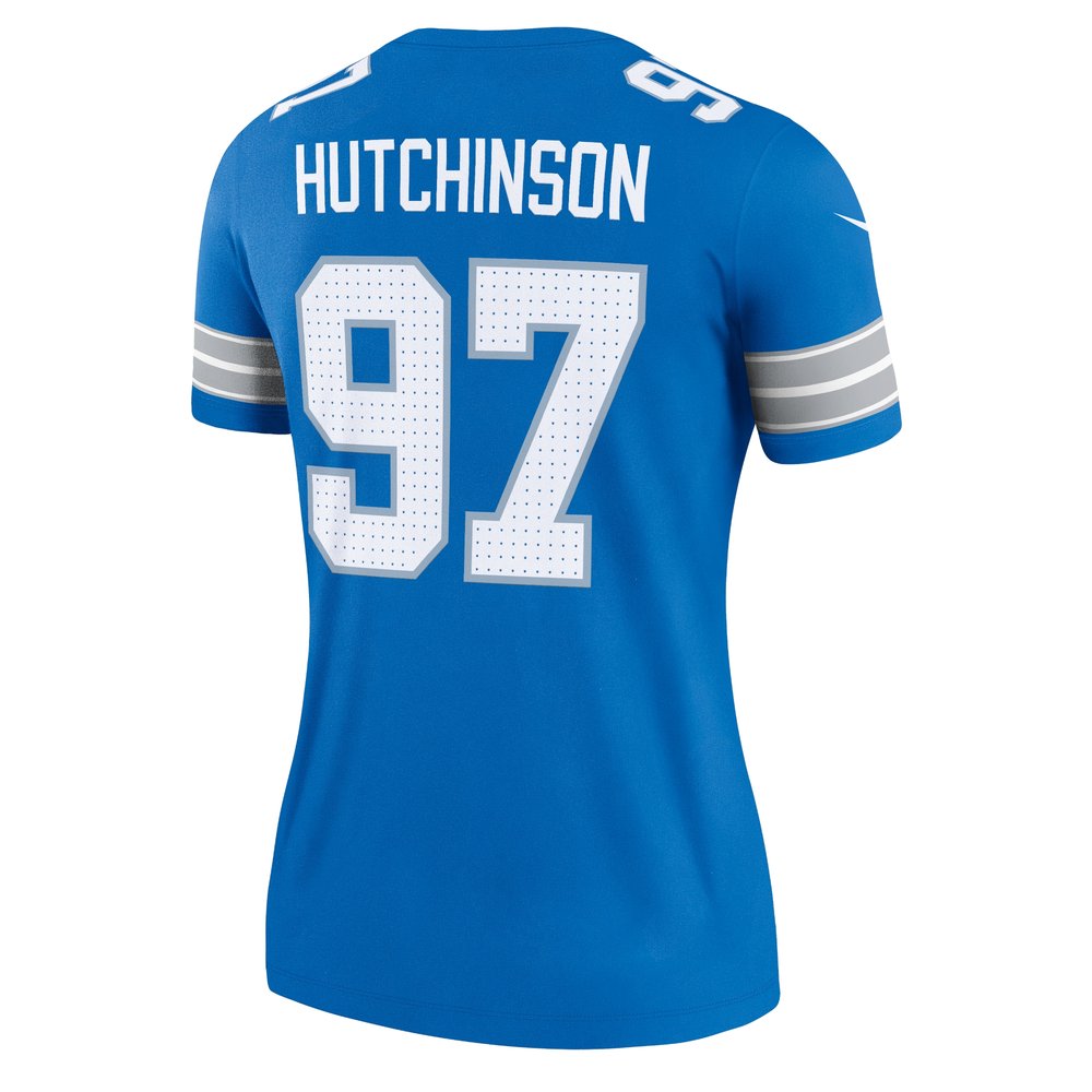 Women's Detroit Lions Aidan Hutchinson Blue Legend Jersey 