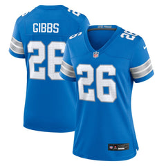 Women's Detroit Lions Jahmyr Gibbs Blue Game Jersey 