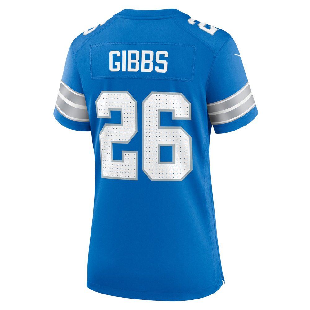 Women's Detroit Lions Jahmyr Gibbs Blue Game Jersey 