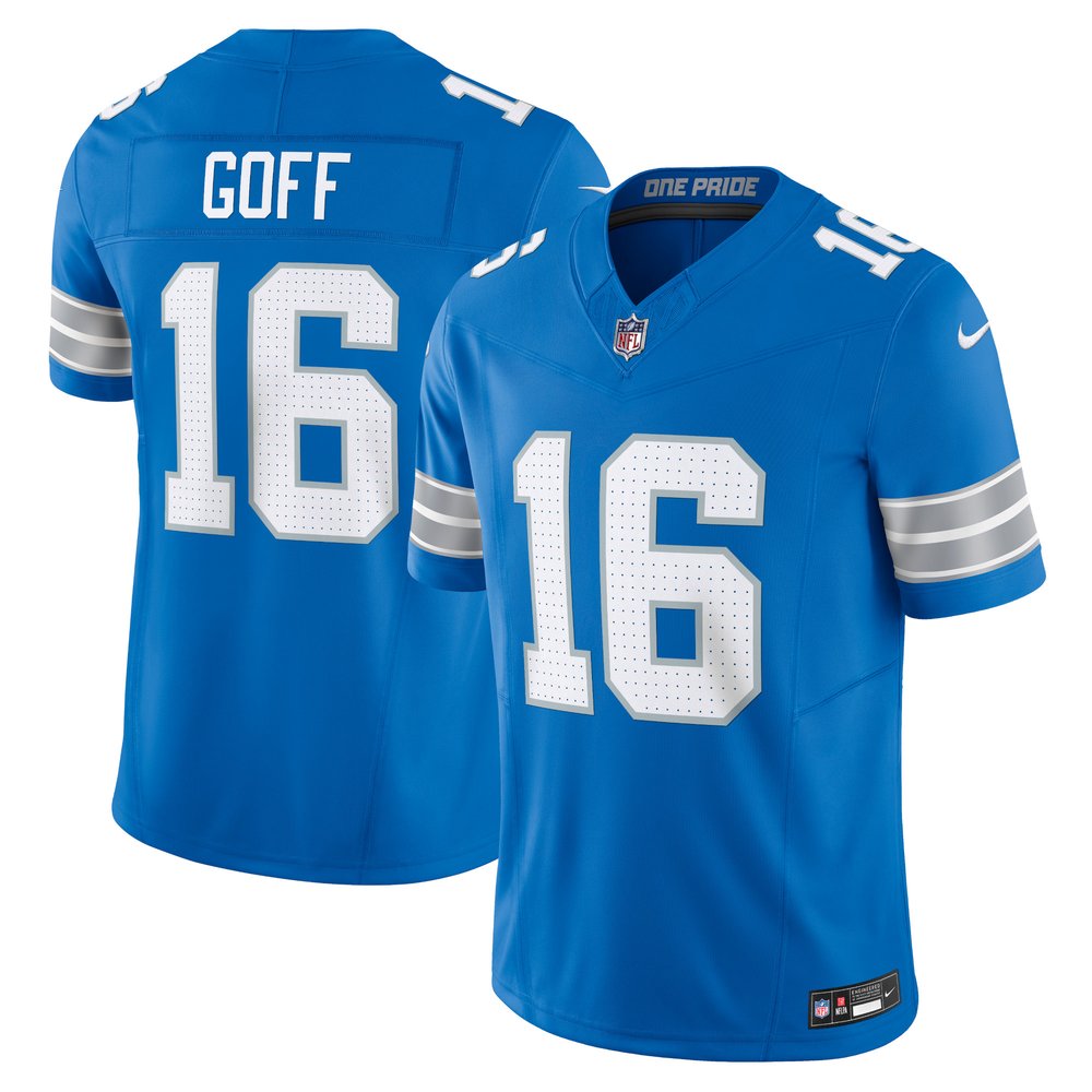 Men's Detroit Lions Jared Goff Blue Vapor F.U.S.E. Limited Jersey 