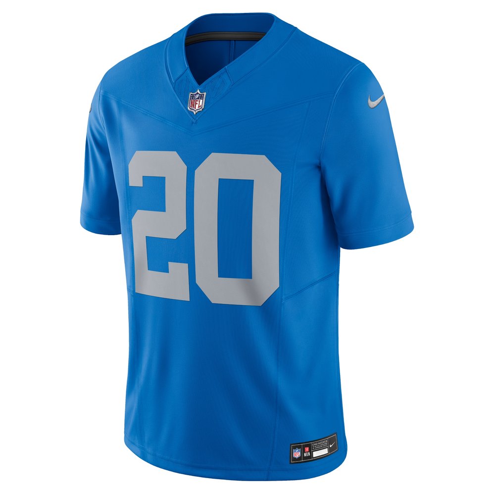 Men's Detroit Lions Barry Sanders Blue Vapor F.U.S.E. Alternate Limited Jersey 
