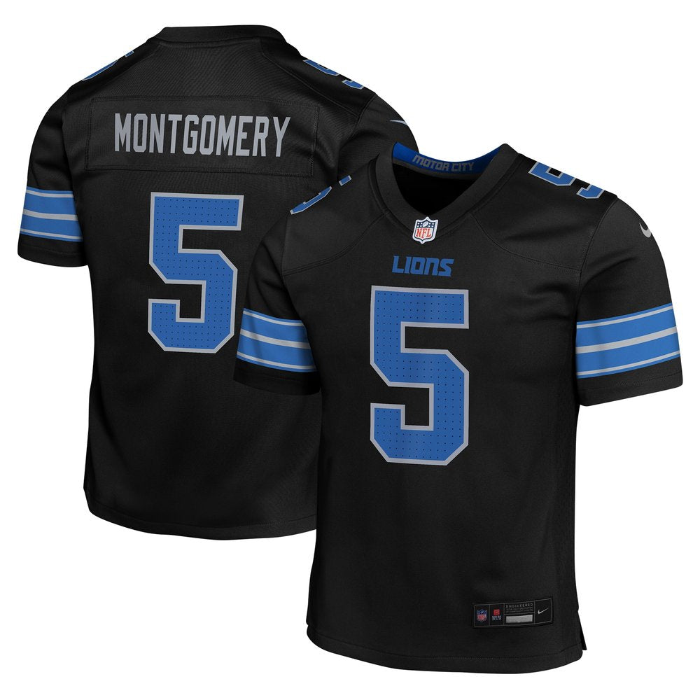 Youth Detroit Lions David Montgomery Black Alternate Player Game Jersey 