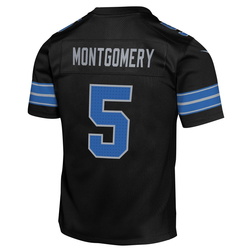 Youth Detroit Lions David Montgomery Black Alternate Player Game Jersey 