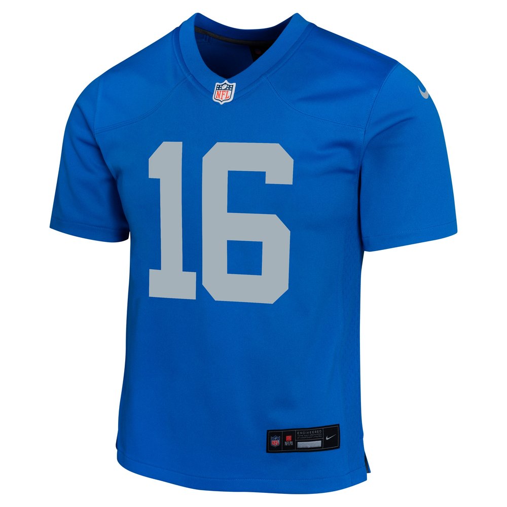 Youth Detroit Lions Jared Goff Blue Alternate Game Jersey 