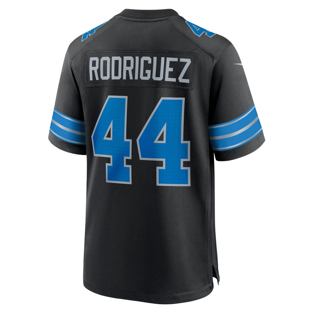 Men's Detroit Lions Malcolm Rodriguez Black 2nd Alternate Game Jersey 