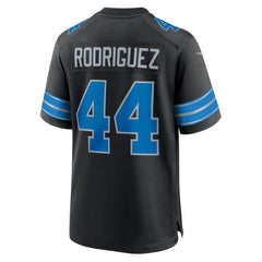 Men's Detroit Lions Malcolm Rodriguez Black 2nd Alternate Game Jersey 