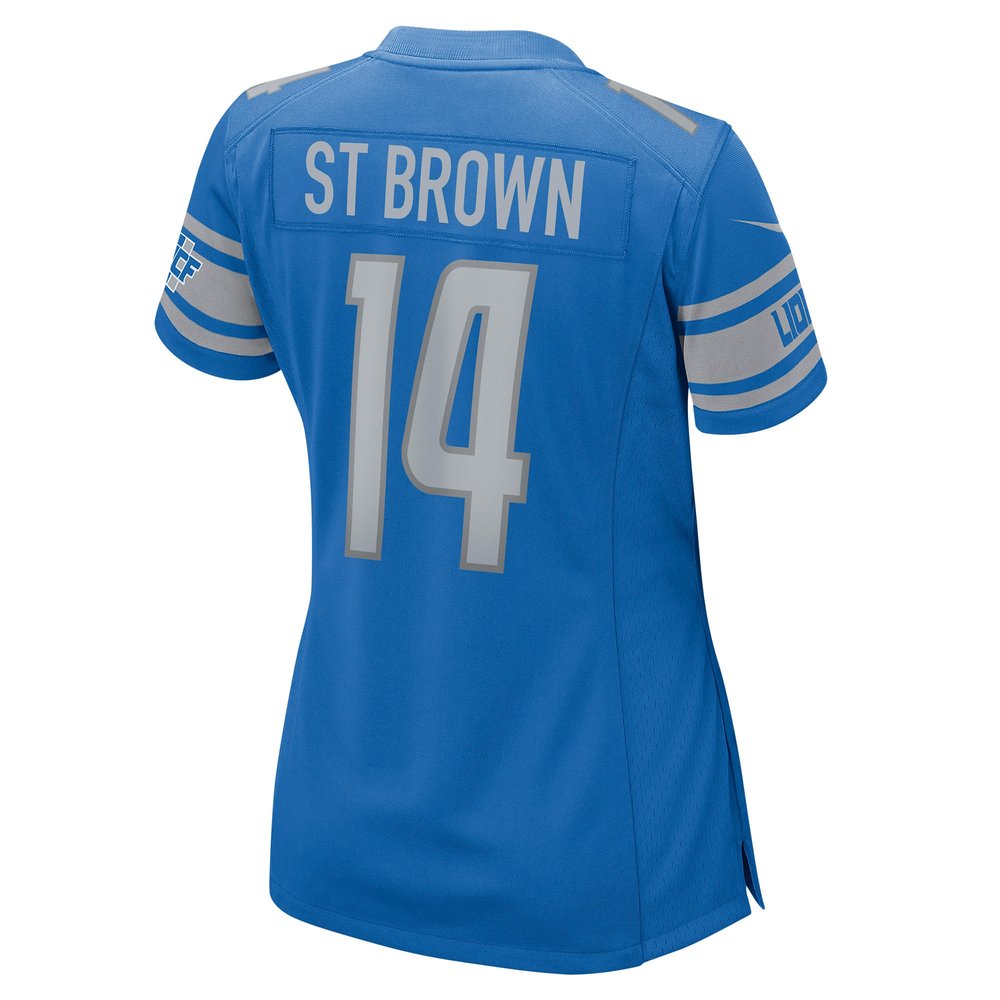 Women's Detroit Lions Amon-Ra St. Brown Blue Game Player Jersey 