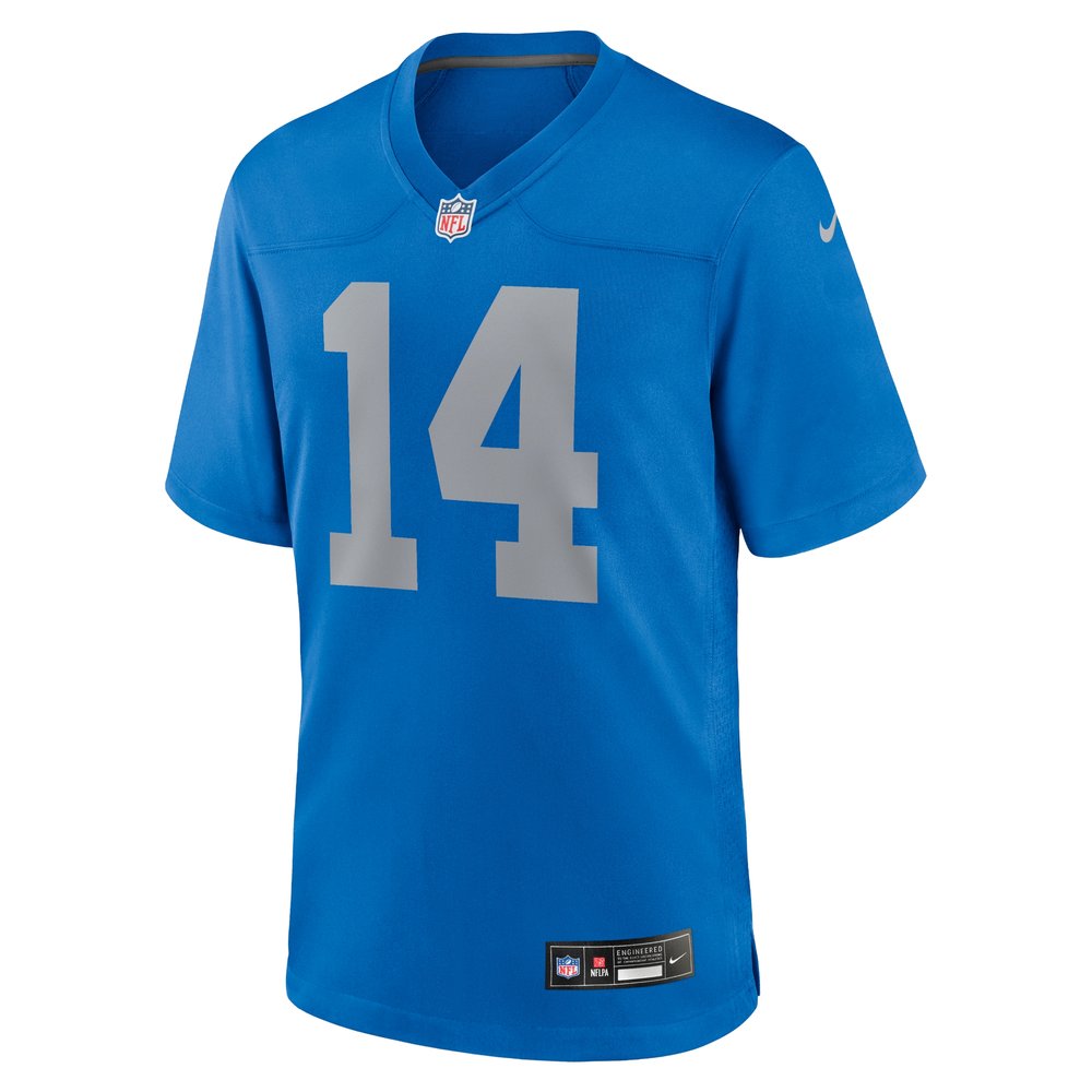 Men's Detroit Lions Amon-Ra St.Brown Blue Alternate Game Jersey 