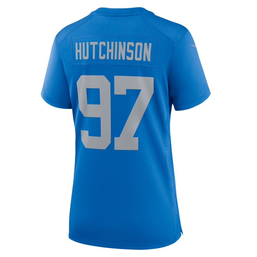 Women's Detroit Lions Aidan Hutchinson Blue Alternate Game Jersey 