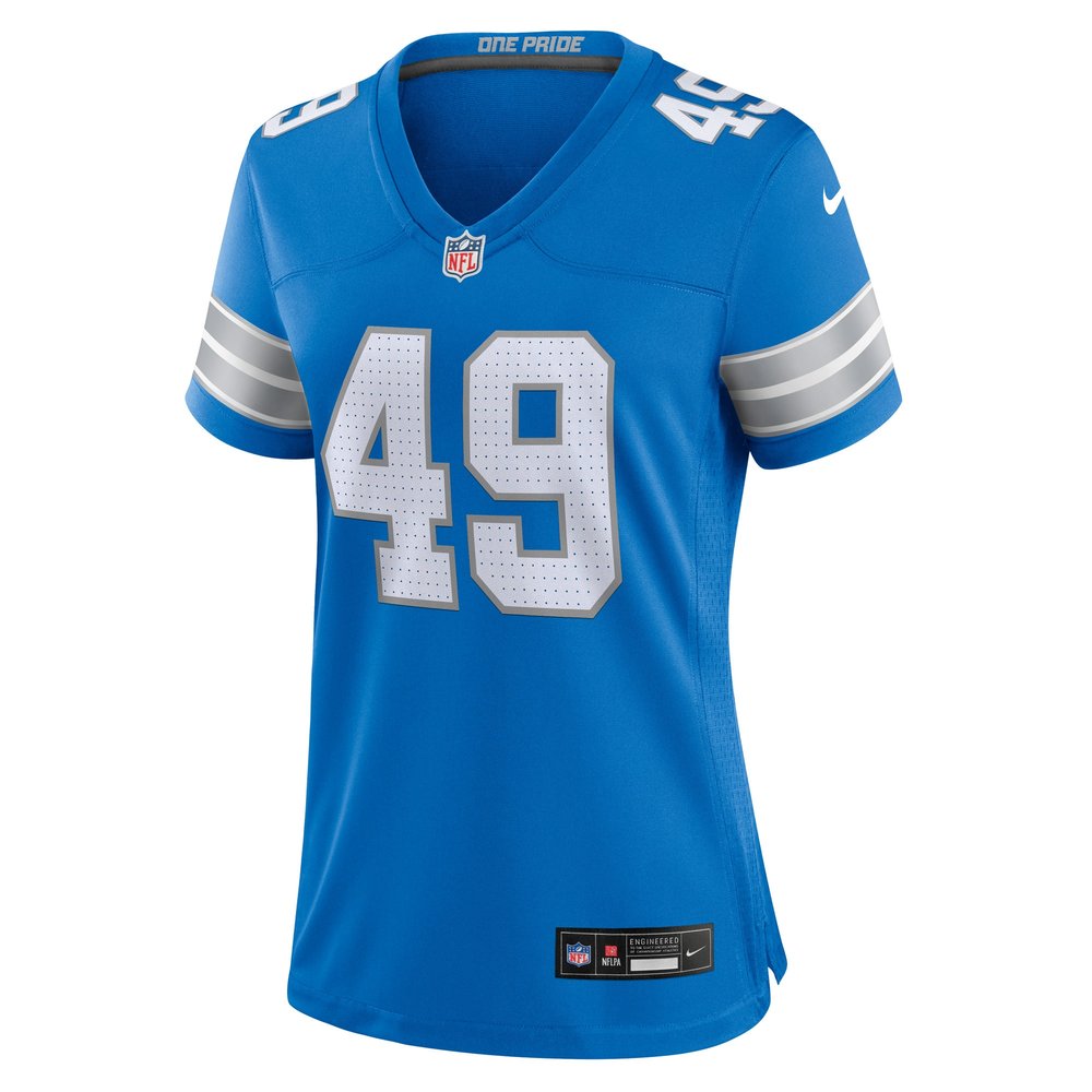 Women's Detroit Lions Hogan Hatten Blue Game Jersey 