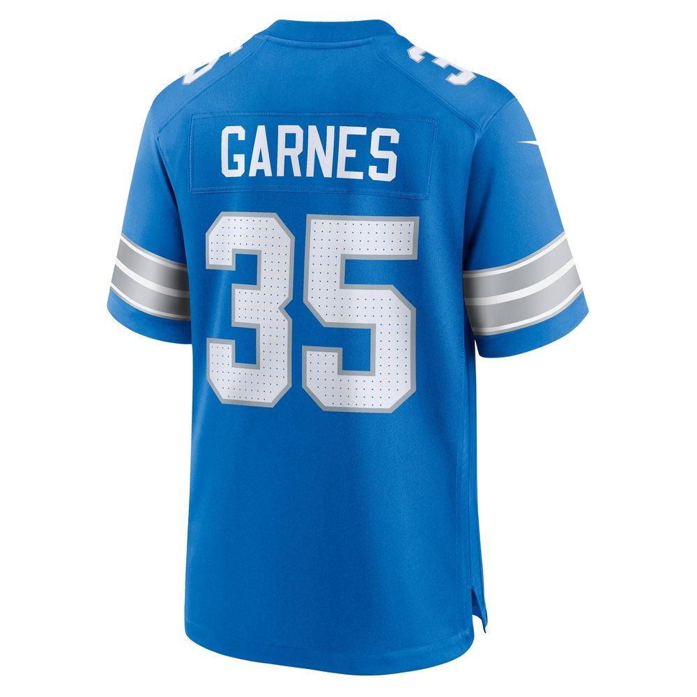 Men's Detroit Lions Chelen Garnes Blue Game Jersey 